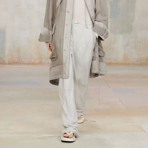 NWT ZARA SRPLS BLUE GRAY VISCOSE JOGGER JGGR PNT 10 size xs